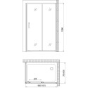 Душевой уголок Gemy Victoria 100x80 см, профиль хром