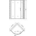 Душевой уголок Gemy Victoria S30061A 80x80 см