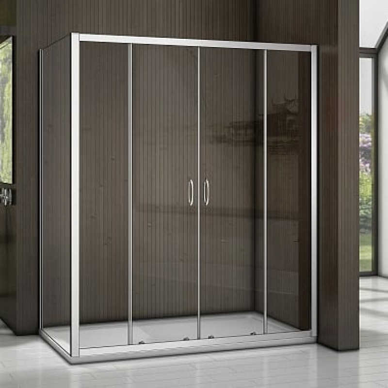 Душевой уголок Good Door Latte WTW-TD+SP-100-C-WE 150х100