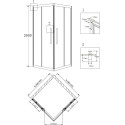 Душевой уголок Grossman Pragma PR-100SQ