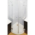 Душевой уголок GuteWetter Lux Meliori GK-002 100x100 см стекло бесцветное, фурнитура хром