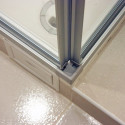 Душевой уголок GuteWetter Practic Square GK-433 75x75 см стекло бесцветное, профиль матовый хром