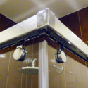 Душевой уголок GuteWetter Slide Rectan GK-864 правая 90x75 см стекло бесцветное, профиль хром