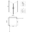 Душевой уголок Niagara Nova NG-6603-08 90x90, квадратный