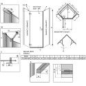 Душевой уголок Radaway Essenza New PTJ 90х100 L