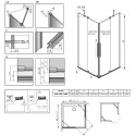 Душевой уголок Radaway Furo KDD 120х90