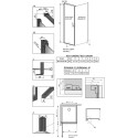 Душевой уголок Radaway Nes Black KDJ I Frame 80x70 L