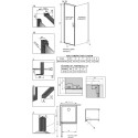 Душевой уголок Radaway Nes Black KDJ I Frame 90x100 L