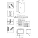 Душевой уголок Radaway Nes KDJ II 80x100 L