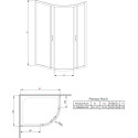 Душевой уголок Radaway Premium Plus E 100x80x170 прозрачное стекло