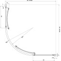 Душевой уголок Ravak SKCP4-90 Transparent, профиль белый