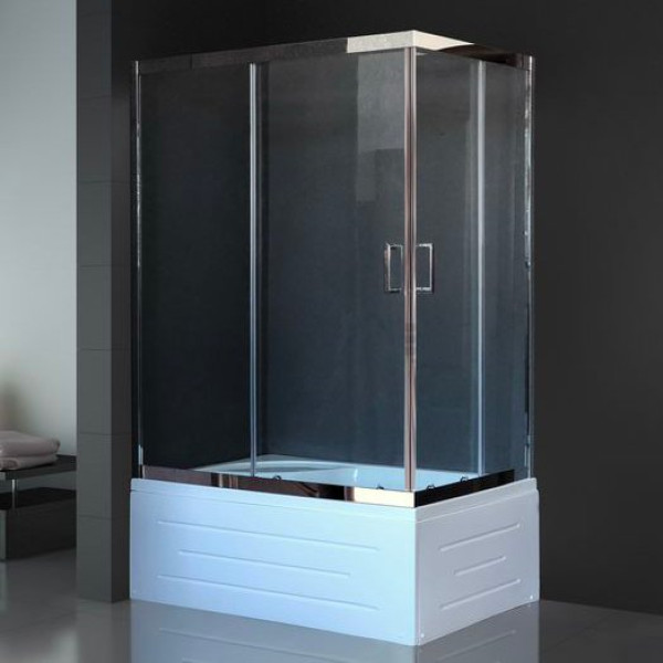 Душевой уголок Royal Bath RB8120BP-T-CH-L с поддоном