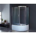 Душевой уголок Royal Bath RB 8120BK-C-CH L, с поддоном