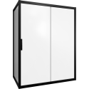 Душевой уголок STWORKI Эстерсунд DE019R80160200 160x80 см профиль черный матовый, стекло матовое