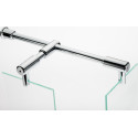 Душевой уголок Vegas Glass AFP-Fis Lux 120*90 08 01 L профиль глянцевый хром, стекло прозрачное