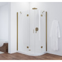 Душевой уголок Vegas Glass AFS-F 120*100 05 01 L профиль бронза, стекло прозрачное