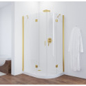 Душевой уголок Vegas Glass AFS-F 120*80 09 01 L профиль золото, стекло прозрачное