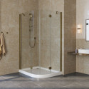 Душевой уголок Vegas Glass AFS-F Lux 120*80 05 01 L профиль бронза, стекло прозрачное