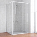 Душевой уголок Vegas Glass ZP+ZPV 130*90 01 01 профиль белый, стекло прозрачное