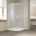Душевой уголок Vegas Glass ZS 120 01 10 профиль белый, стекло сатин