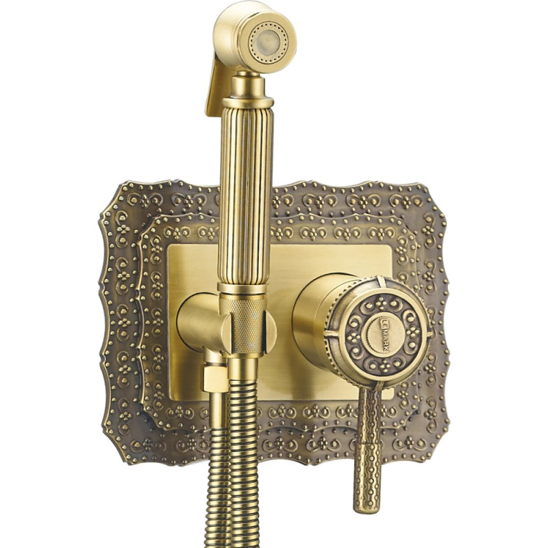 Гигиенический душ Lemark Jasmine LM6619B со смесителем, С ВНУТРЕННЕЙ ЧАСТЬЮ