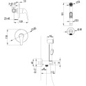 Гигиенический душ Lemark plus Advance LM1219C со смесителем, С ВНУТРЕННЕЙ ЧАСТЬЮ