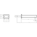 Излив Jacob Delafon Strayt E37344-CP для ванны