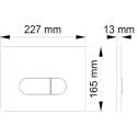 Кнопка смыва Berges Wasserhaus Novum D7 белая, глянец