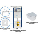 Комплект Geberit icon T54 Rimfree 500.362.TC.I