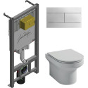 Комплект Jacob Delafon Elite E21742RU-00 кнопка хром + душевая лейка