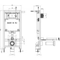 Комплект Jacob Delafon Patio E29025-NF-M16 кнопка белая