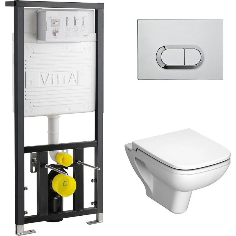 Комплект VitrA S20 9004B003-7204 кнопка хром