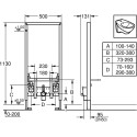 Комплект  Биде подвесное Villeroy & Boch O.Novo 5460 0001 alpin + Система инсталляции для биде Grohe Rapid SL 38553001