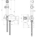 Комплект  Чаша для унитаза подвесного VitrA Shift 7742B083-0075 + Крышка-сиденье VitrA Shift 191-083-009 с микролифтом + Гигиенический душ Lemark Solo