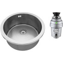 Комплект  Мойка кухонная Zorg Inox RX ZR-500 + Измельчитель отходов Zorg Inox D ZR-75 D