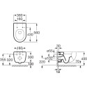 Комплект  Система инсталляции для унитазов Grohe Rapid SL 38750001 4 в 1 с кнопкой смыва + Крышка-сиденье Roca Meridian 8012A2004 с микролифтом, петли