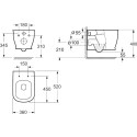 Комплект  Унитаз подвесной BelBagno Prado BB10150CH с крышкой + Система инсталляции AlcaPlast Sadromodul AM101/1120-0001 + Кнопка смыва AlcaPlast THIN M775 белый / золото + Шумои?