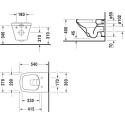 Комплект  Унитаз подвесной Duravit DuraStyle 45510900A1 + R020467 + R0121AA