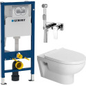 Комплект  Унитаз подвесной Duravit DuraStyle 45620900A1 + Система инсталляции Geberit Duofix 458.133.21.1 с кнопкой смыва + Гигиенический душ