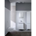 Комплект  Унитаз подвесной Geberit Smyle Square + Система инсталляции для унитазов Geberit Duofix Платтенбау 458.125.11.1 4 в 1 с кнопкой смыва