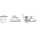 Комплект  Унитаз подвесной VitrA Integra 7040B003-0075 с крышкой + Система инсталляции ProSys + Кнопка смыва ProSys Oleas R0124AA хром