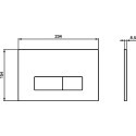 Комплект  Унитаз подвесной VitrA Integra 7040B003-0075 с крышкой + Система инсталляции Prosys Frame + Кнопка смыва Oleas R0121AC белая