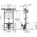 Комплект  Унитаз подвесной VitrA Shift 7742B003-0075 с крышкой 191-003-009 + Система инсталляции AM102/1120 + Кнопка смыва AlcaPlast THIN M670 + Шумоизоляционная панель