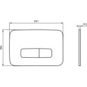 Комплект  Унитаз подвесной VitrA Shift 7742B003-0075 с крышкой + Система инсталляции Ideal Standard ProSys + Кнопка смыва Ideal Standard ProSys Oleas R0124AA хром