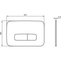 Комплект Система инсталляции для унитазов Ideal Standard ProSys + Чаша для унитаза + Крышка-сиденье E712701 + Кнопка смыва хром