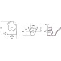 Комплект Унитаз подвесной STWORKI Хельсинки + Система инсталляции для унитазов Ideal Standard Prosys Frame + Кнопка смыва Ideal Standard хром