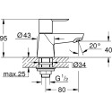Кран Grohe BauEdge 20421000 хром