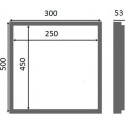 Люк настенный Люкер AL-KR 50x30