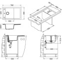 Мойка кухонная Alveus Formic Granital 30 pebble