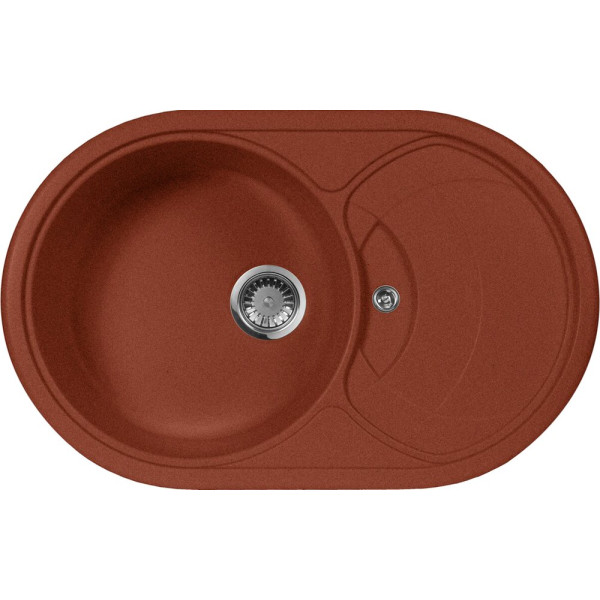 Мойка кухонная AquaGranitEx M-18s красный марс